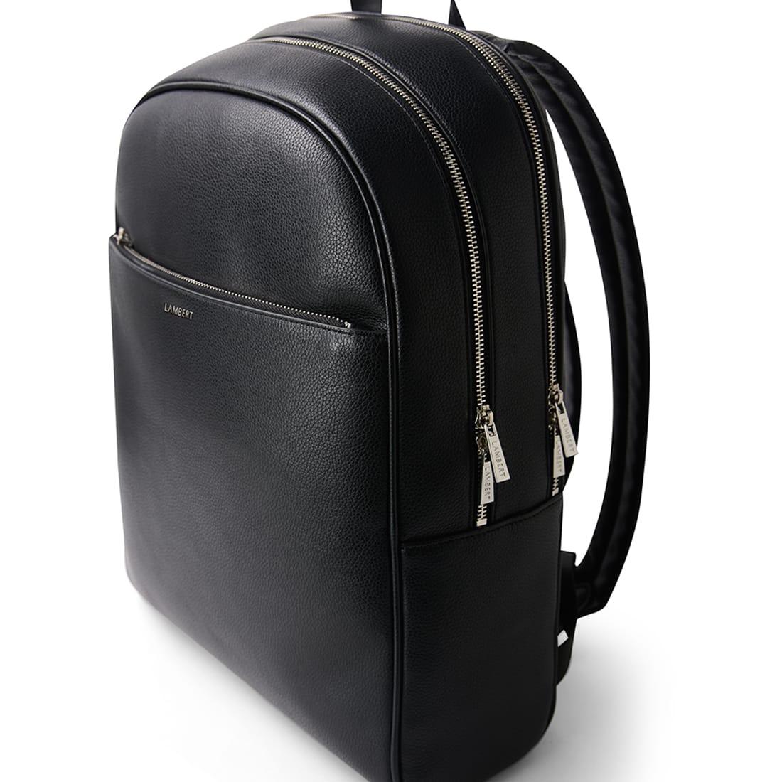 The Emerson -  Black Vegan Leather Backpack