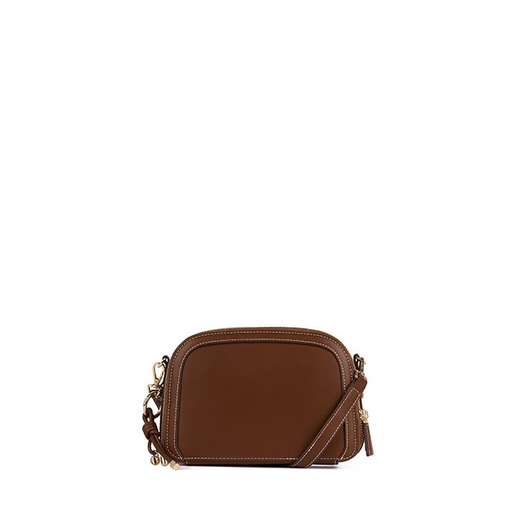 Le Emmy – Sac bandoulière en cuir vegan hazelnut