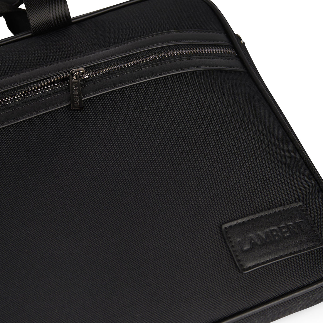 The Evie – Laptop Bag in Black Canvas
