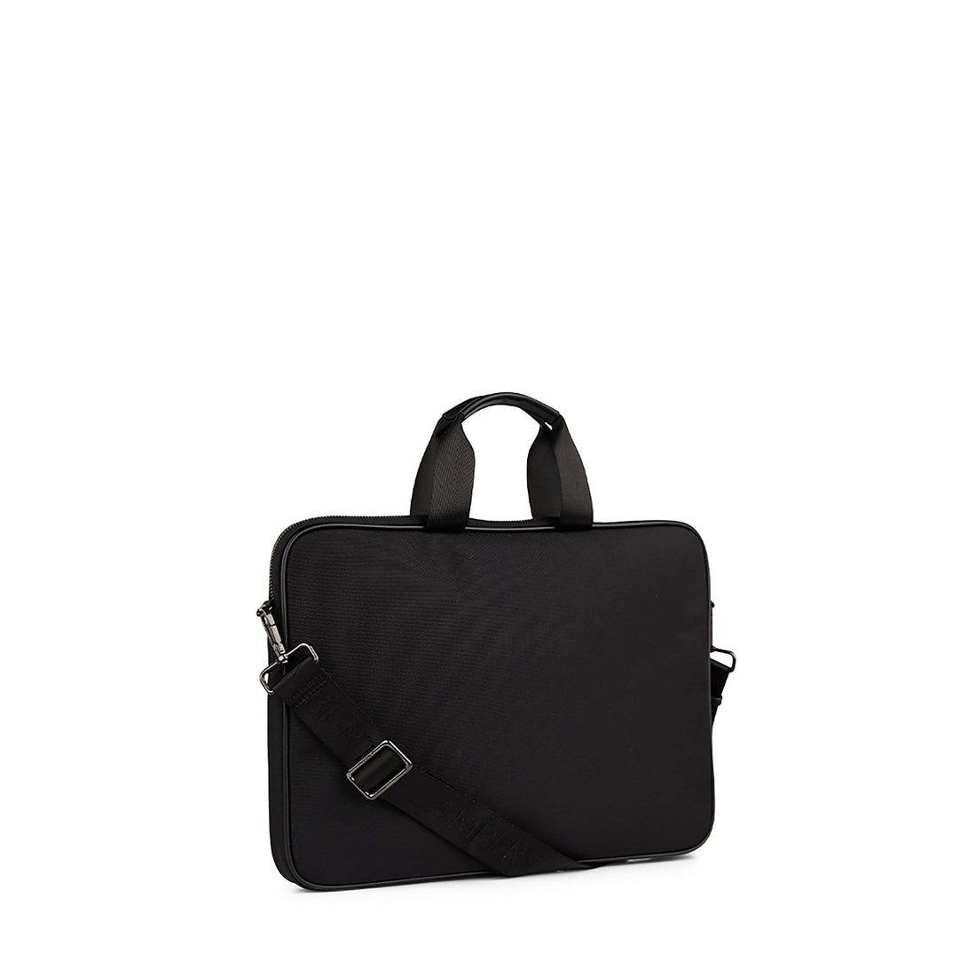 The Evie – Laptop Bag in Black Canvas