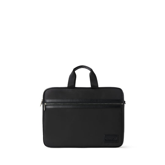The Evie – Black Canvas Briefcase