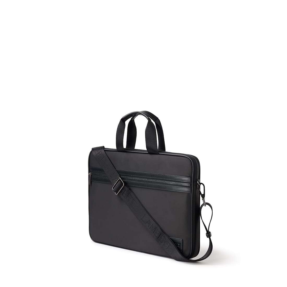 The Evie – Black Canvas Briefcase