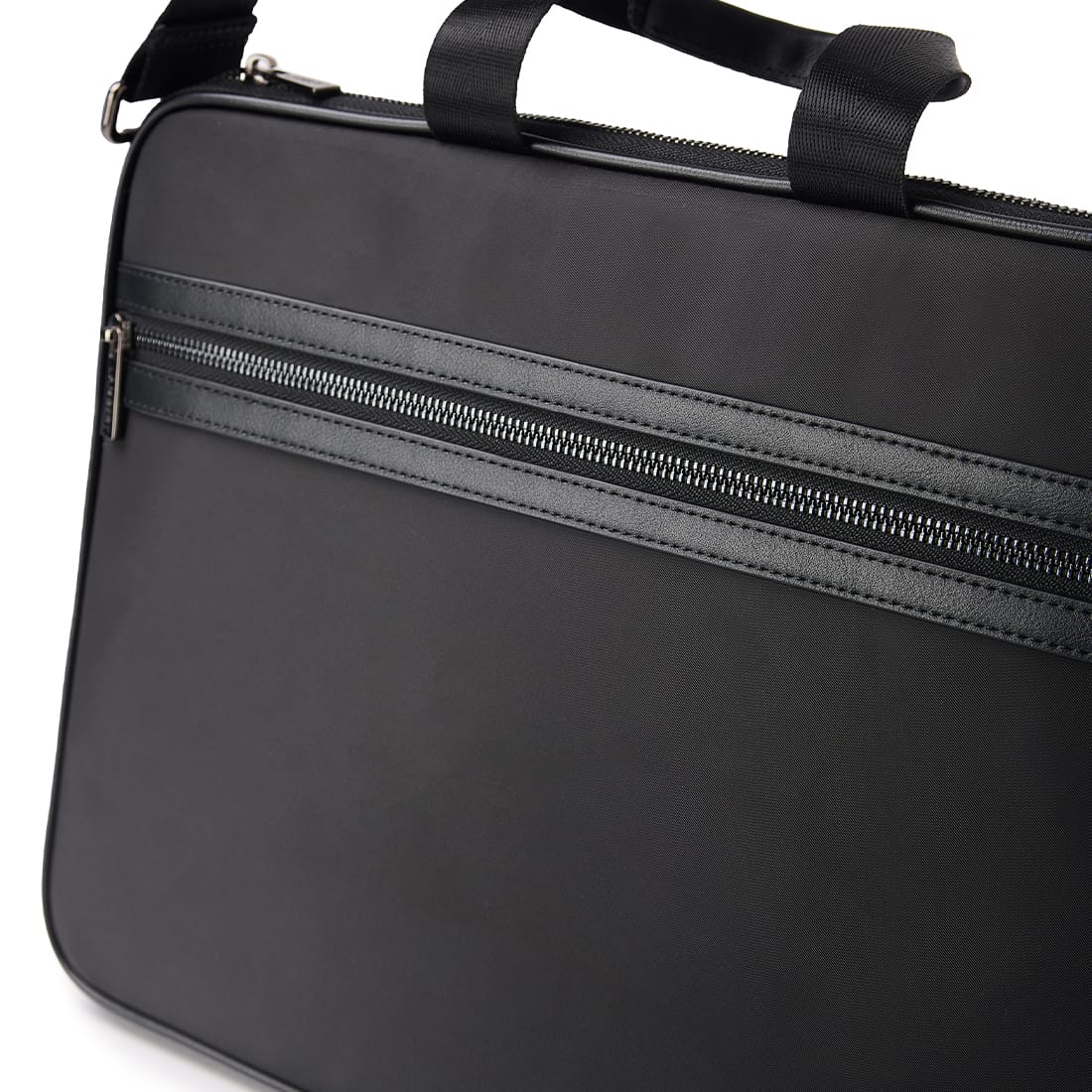 The Evie – Black Canvas Briefcase
