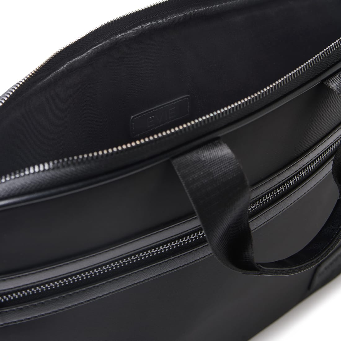 The Evie – Black Canvas Briefcase