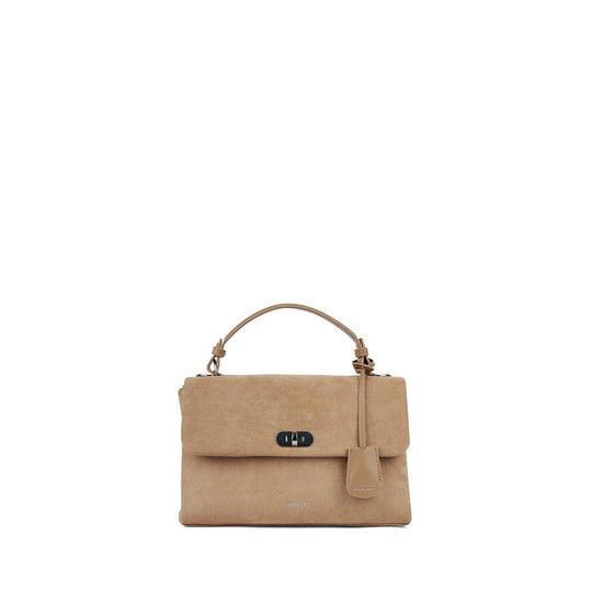 Le Freya- Sac à main 2-en-1 en suede vegan beige