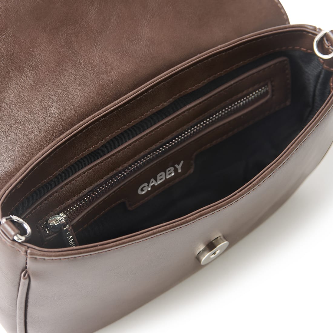 The Gabby - 2 in 1 Espresso Vegan Leather Crossbody Bag
