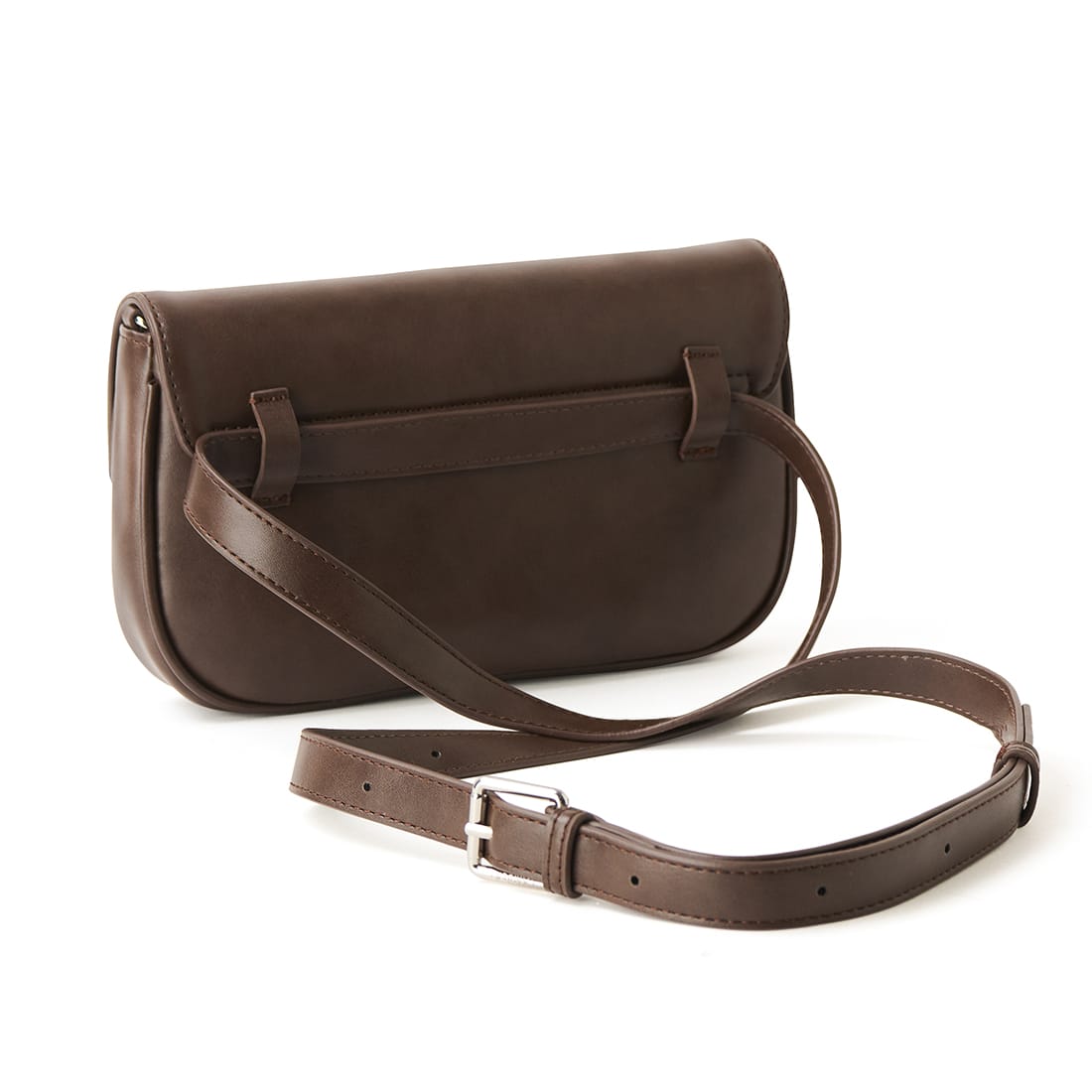 The Gabby - 2 in 1 Espresso Vegan Leather Crossbody Bag