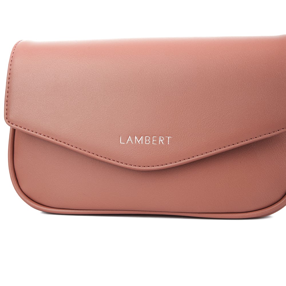 Le Gabby - Sac à main 2-en-1 en cuir vegan clay