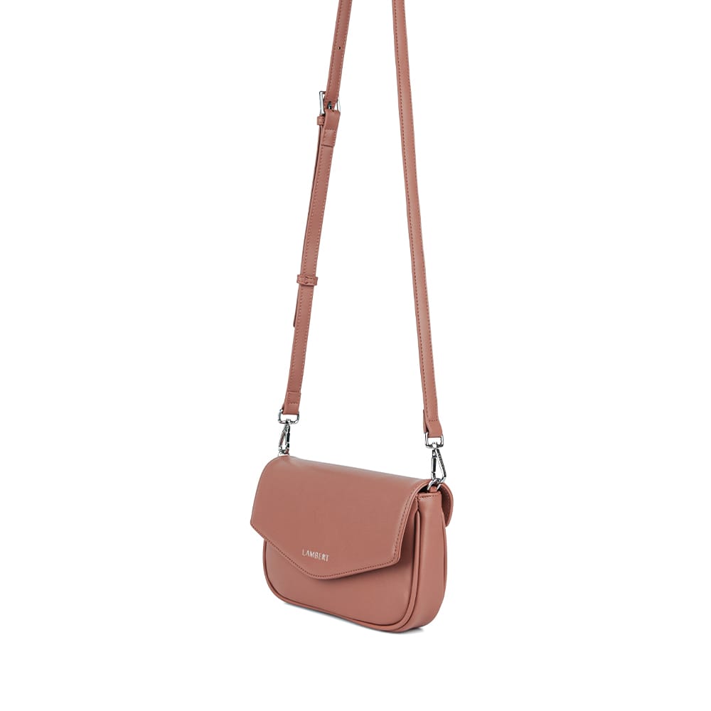 Le Gabby - Sac à main 2-en-1 en cuir vegan clay