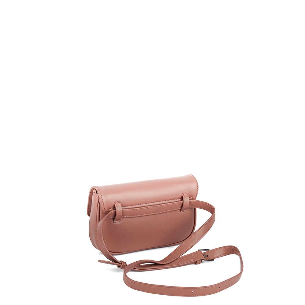Le Gabby - Sac à main 2-en-1 en cuir vegan clay