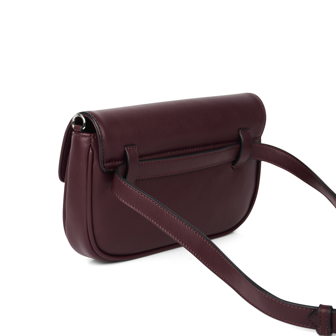 Le Gabby - Sac à main 2-en-1 en cuir vegan mahogany