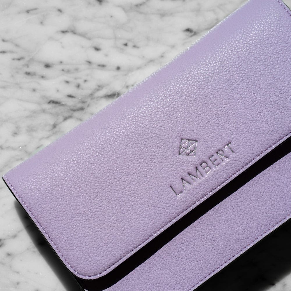 Le Gabrielle - Sac à main 3-en-1 en cuir vegan lavender
