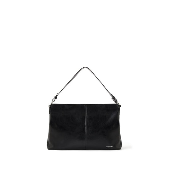 Le Gianna - Sac à main 2-en-1 en cuir vegan noir