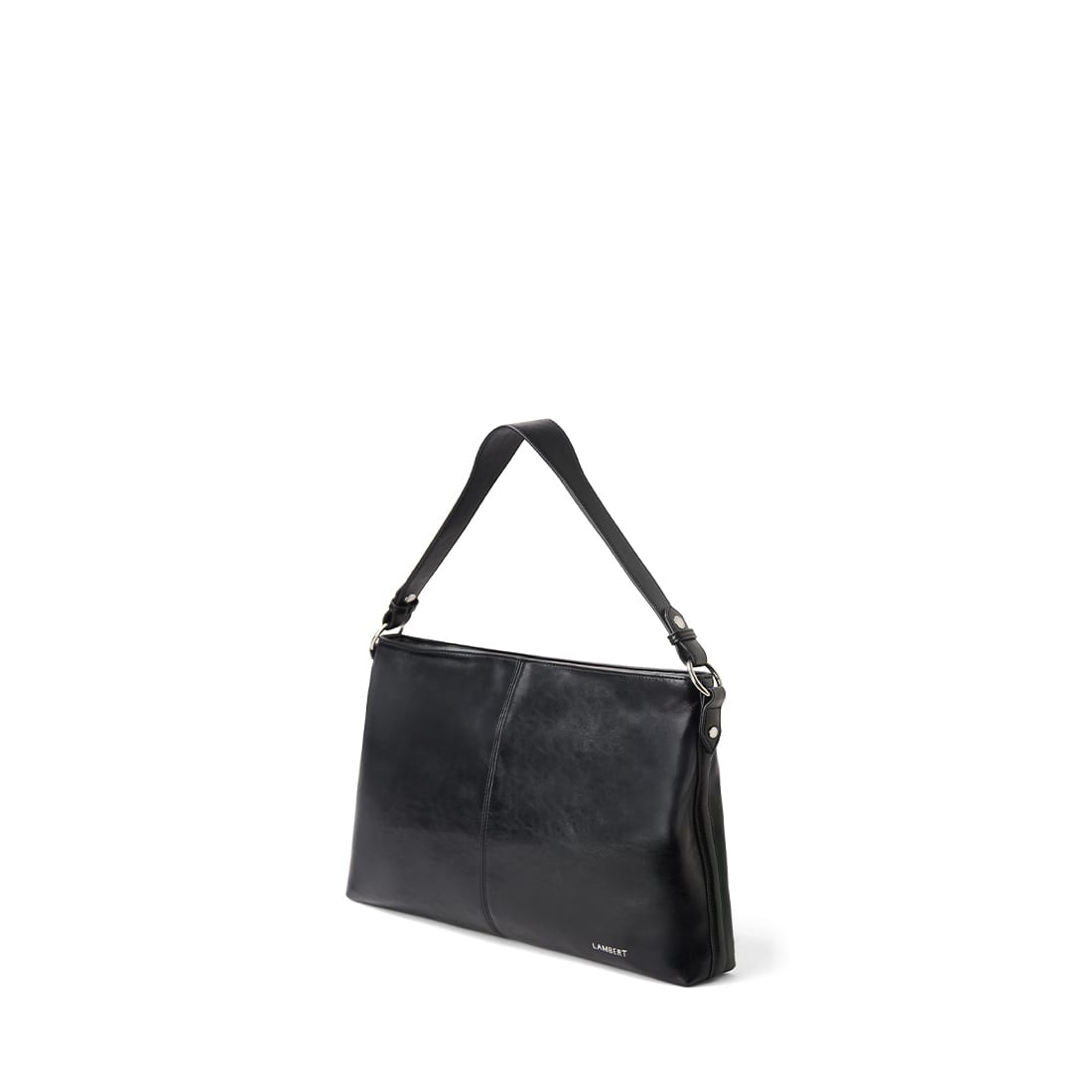 Le Gianna - Sac à main 2-en-1 en cuir vegan noir
