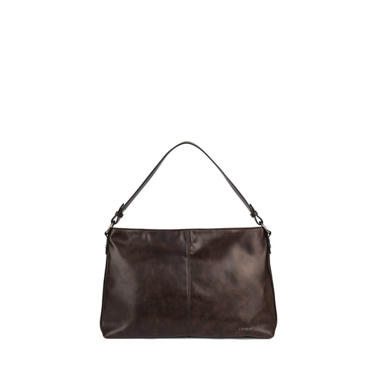 The Gianna – Shoulder Bag in Espresso Vegan Leather
