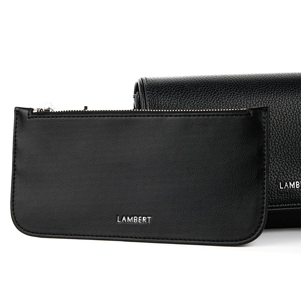 Le Grace – Sac à main 3-en-1 en cuir vegan noir