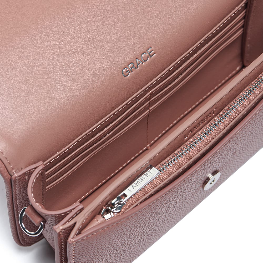 Le Grace – Sac à main 3-en-1 en cuir vegan clay
