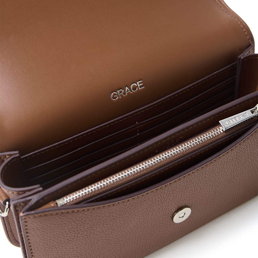 Le Grace – Sac à main 3-en-1 en cuir vegan hazelnut