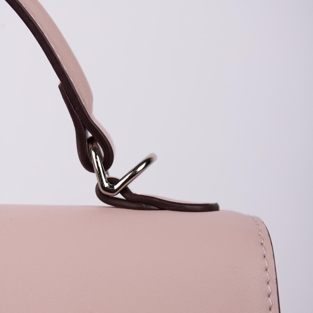 Le Gracie - Sac à main 2-en-1 en cuir vegan dusty pink