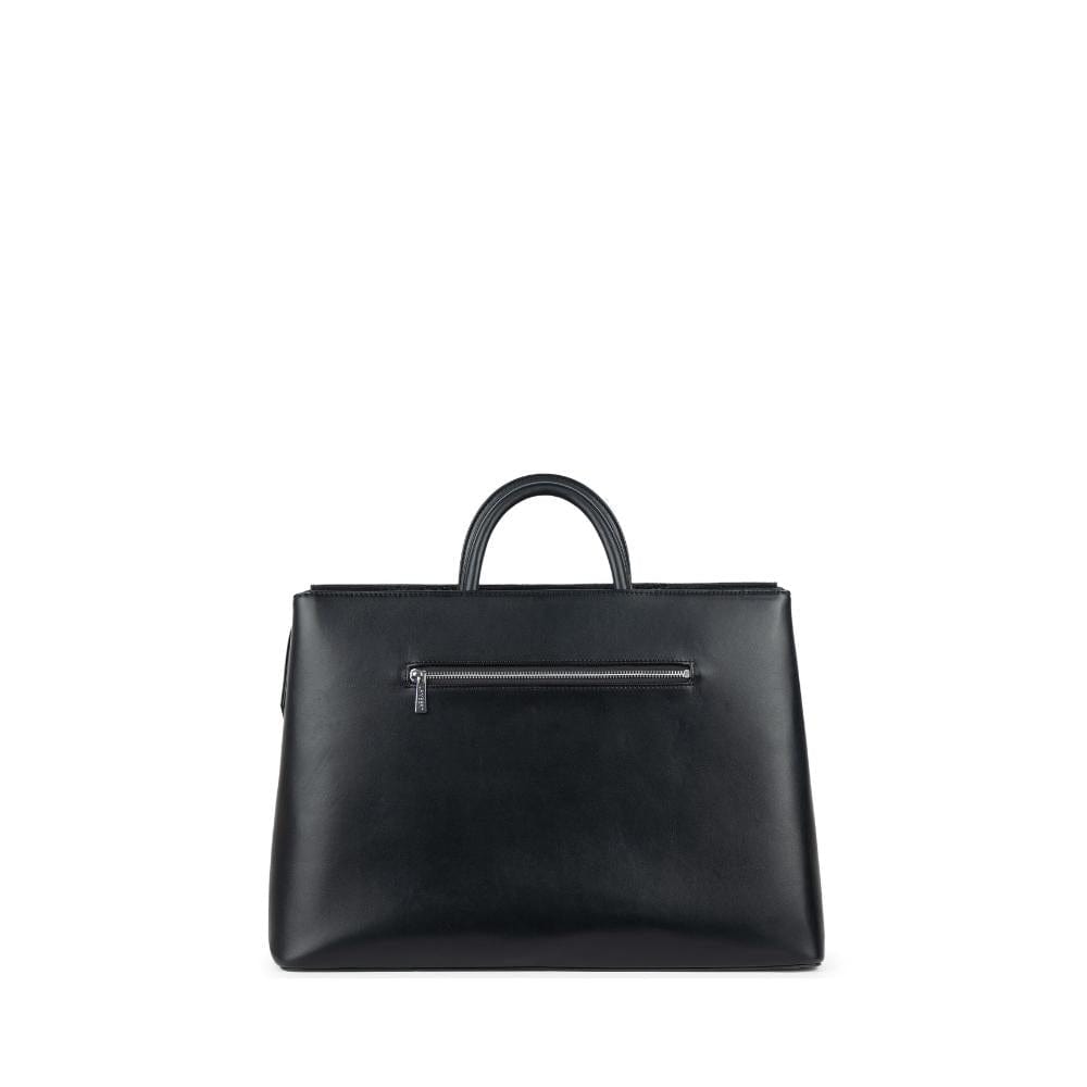 The Helena - 2-In-1 Black Vegan Leather Handbag