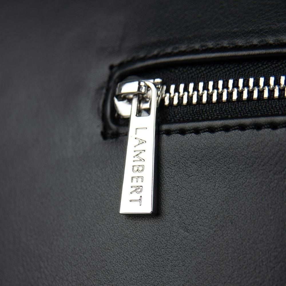 The Helena - 2-In-1 Black Vegan Leather Handbag