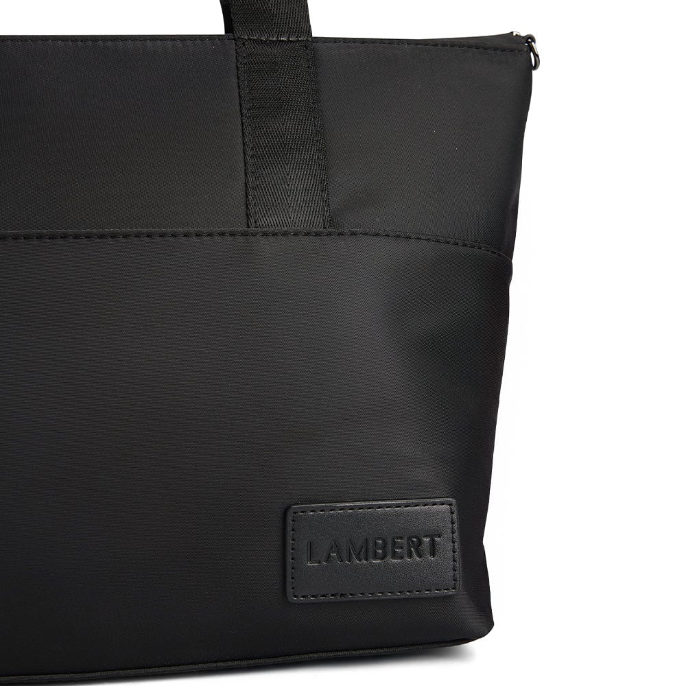 The Hollie - 2-in-1 Black Recycled Nylon Lunch Box