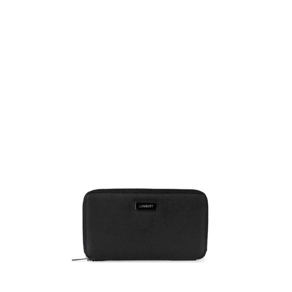 The Ines - Family Passport Holder in Black Vegan Leather