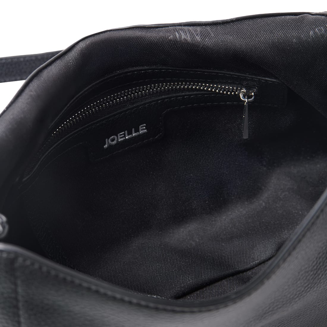 Le Joelle – Sac à épaule 2-en-1 en cuir vegan vegan noir