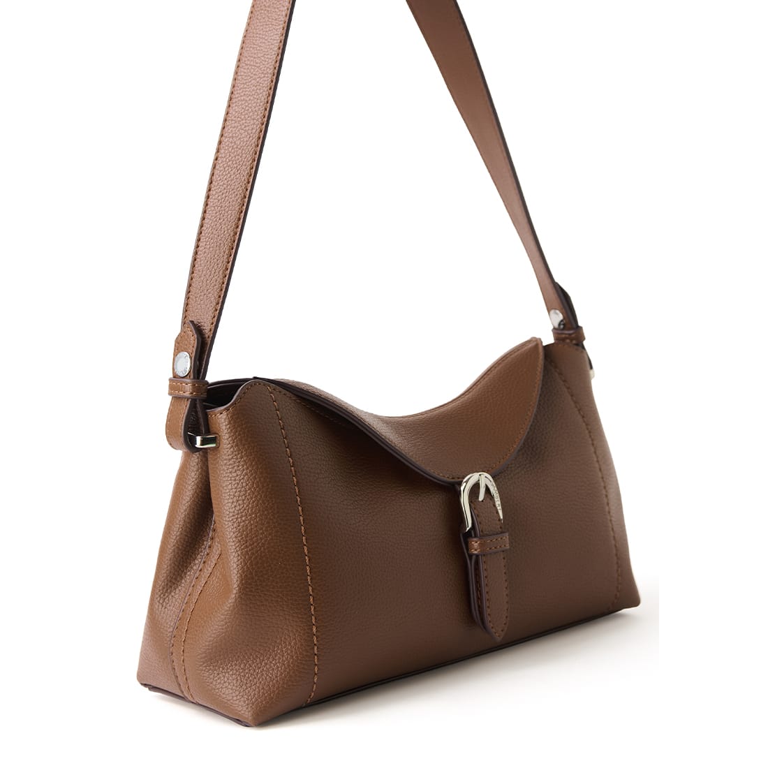 Le Joelle – Sac à épaule 2-en-1 en cuir vegan vegan hazelnut