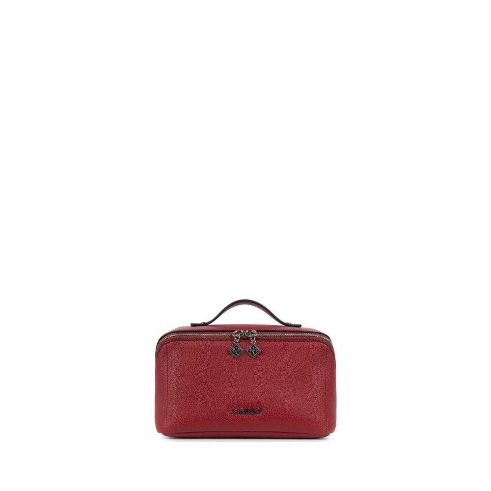 The Jolie - Rouge Vegan leather makeup bag