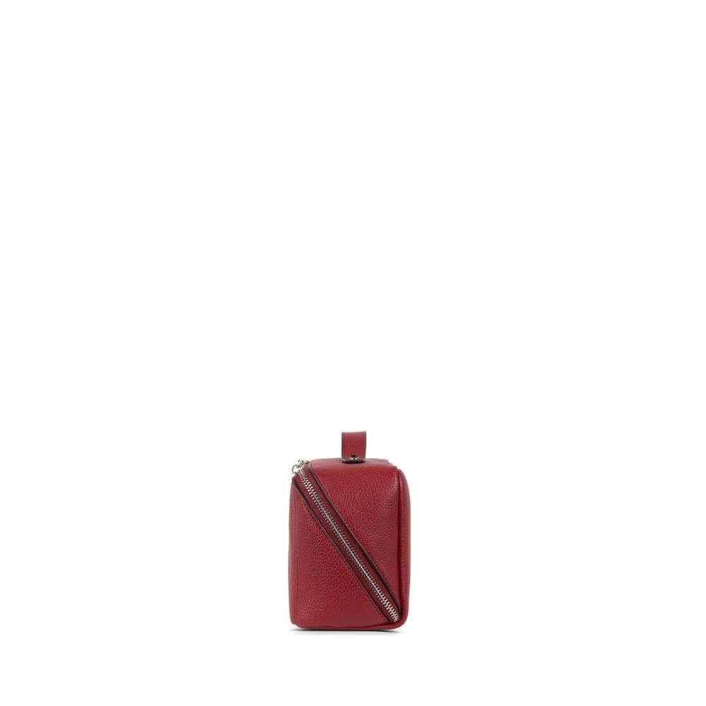 The Jolie - Rouge Vegan leather makeup bag