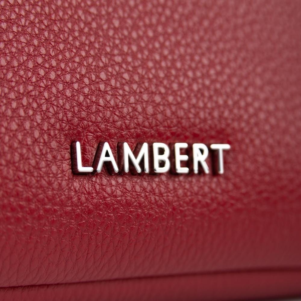 The Jolie - Rouge Vegan leather makeup bag