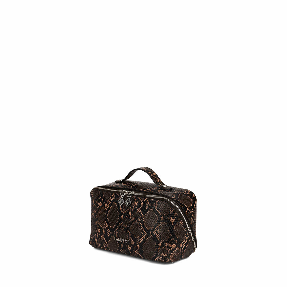 The Jolie - Sepia Vegan Leather Makeup Bag