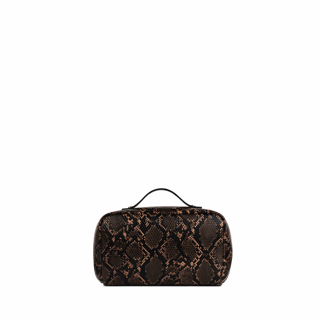 The Jolie - Sepia Vegan Leather Makeup Bag