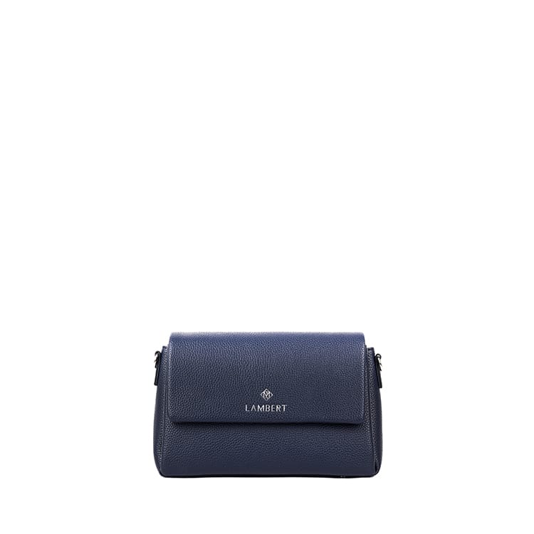 Le Judy - Sac à main bandoulière en cuir vegan marine