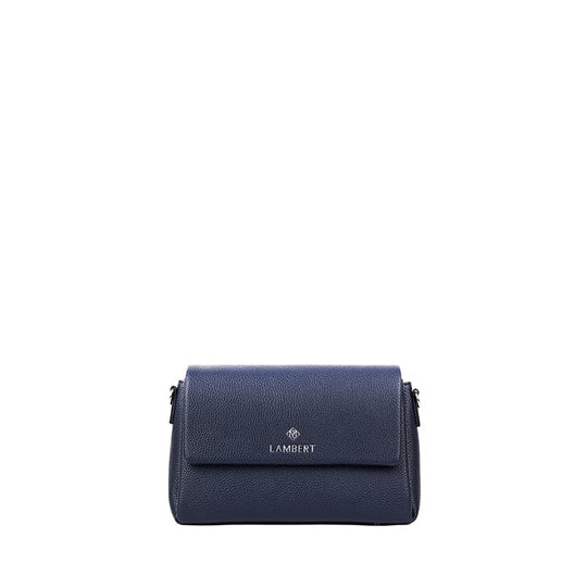 Le Judy - Sac à main bandoulière en cuir vegan marine