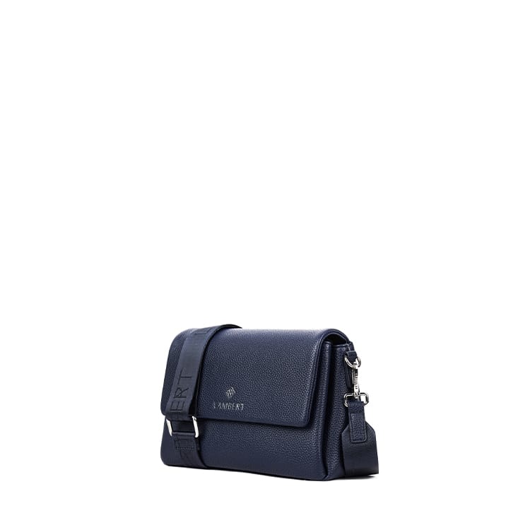 Le Judy - Sac à main bandoulière en cuir vegan marine