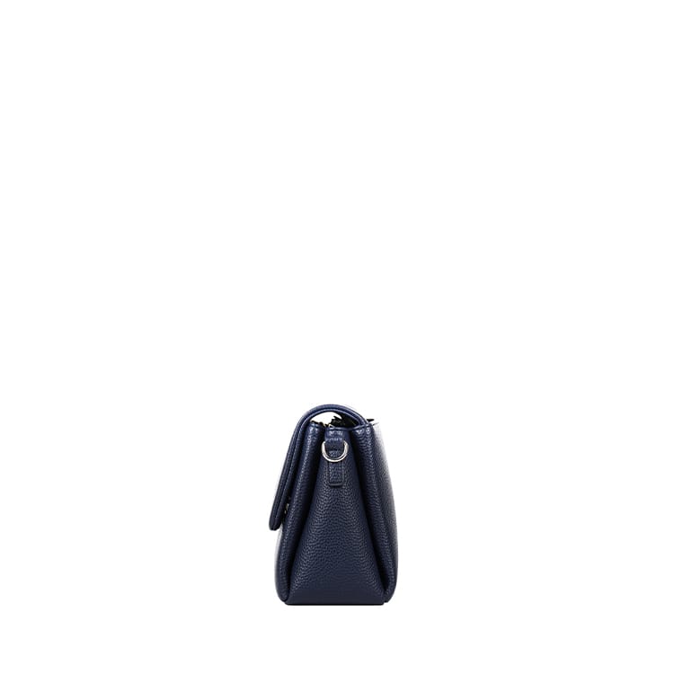 Le Judy - Sac à main bandoulière en cuir vegan marine
