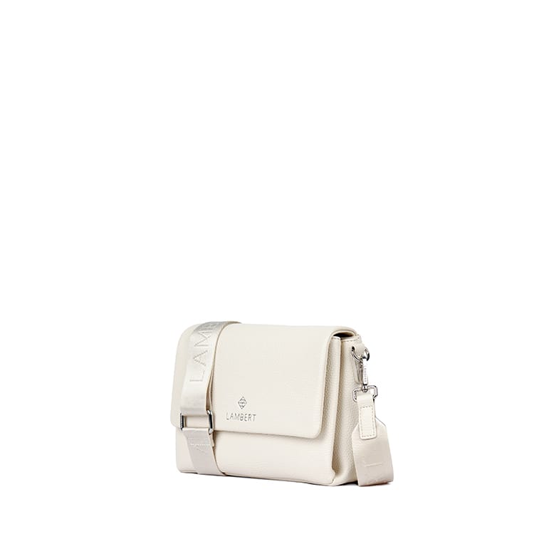 Le Judy - Sac à main bandoulière en cuir vegan porcelain