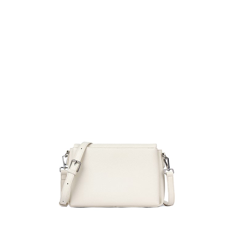 Le Judy - Sac à main bandoulière en cuir vegan porcelain