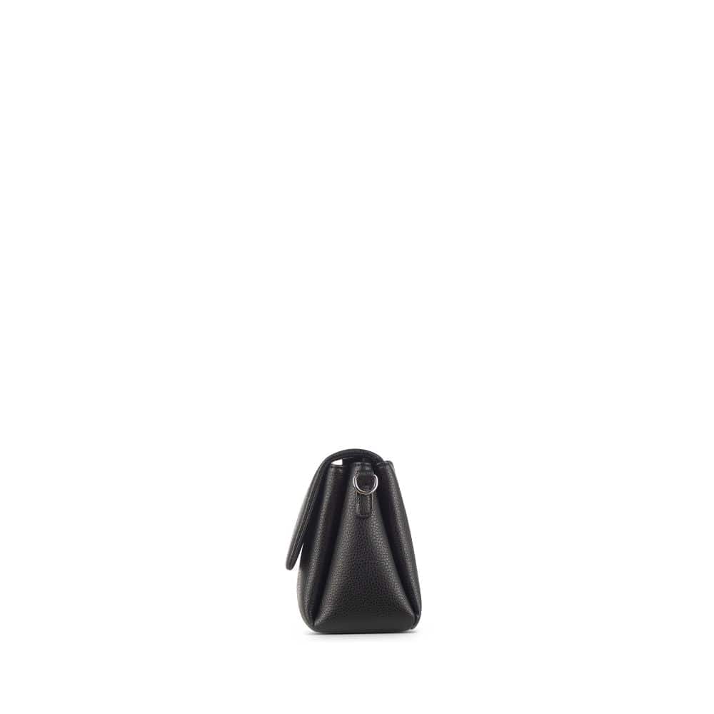 Le Judy - Sac à main bandoulière en cuir vegan noir recyclé