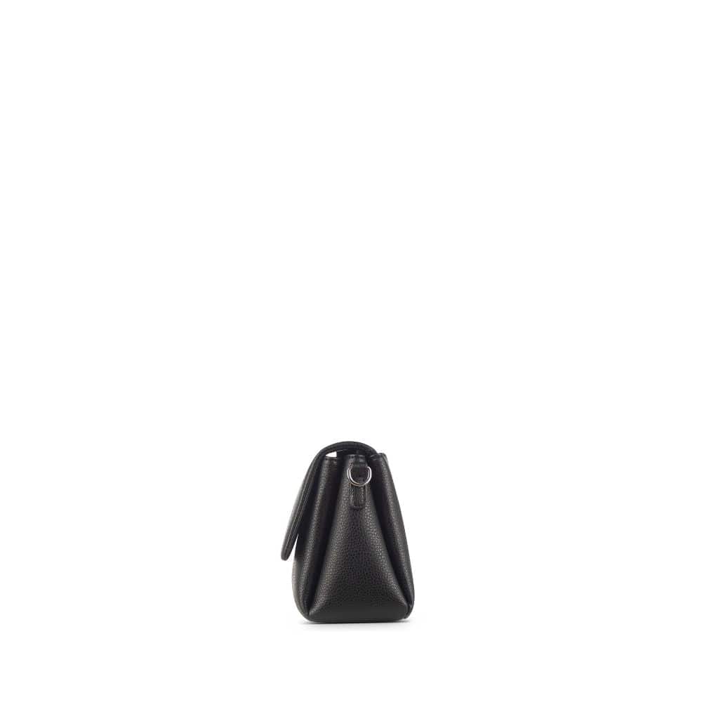 The Judy - Black Vegan Leather Crossbody Handbag