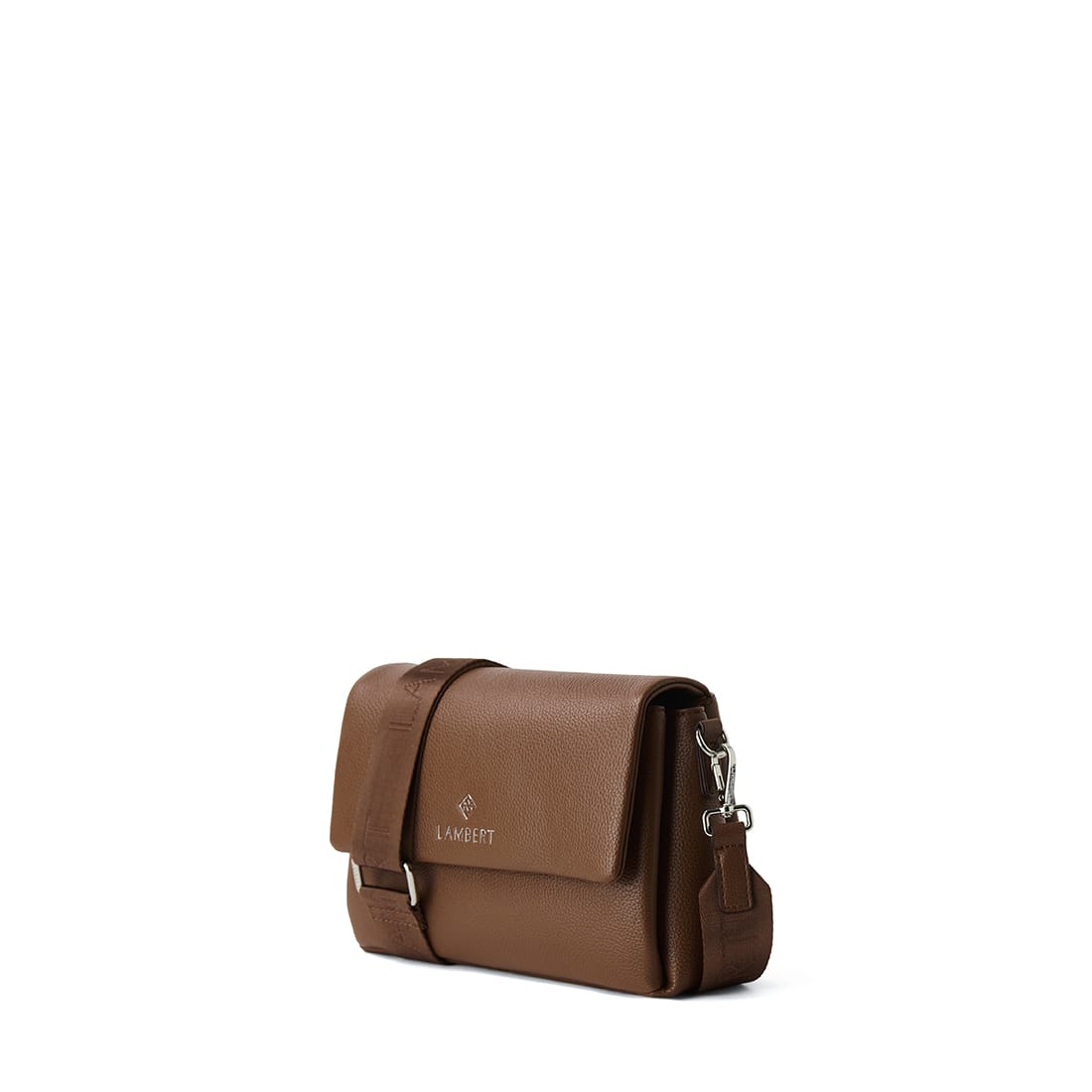 Le Judy – Sac à main bandoulière en cuir vegan hazelnut