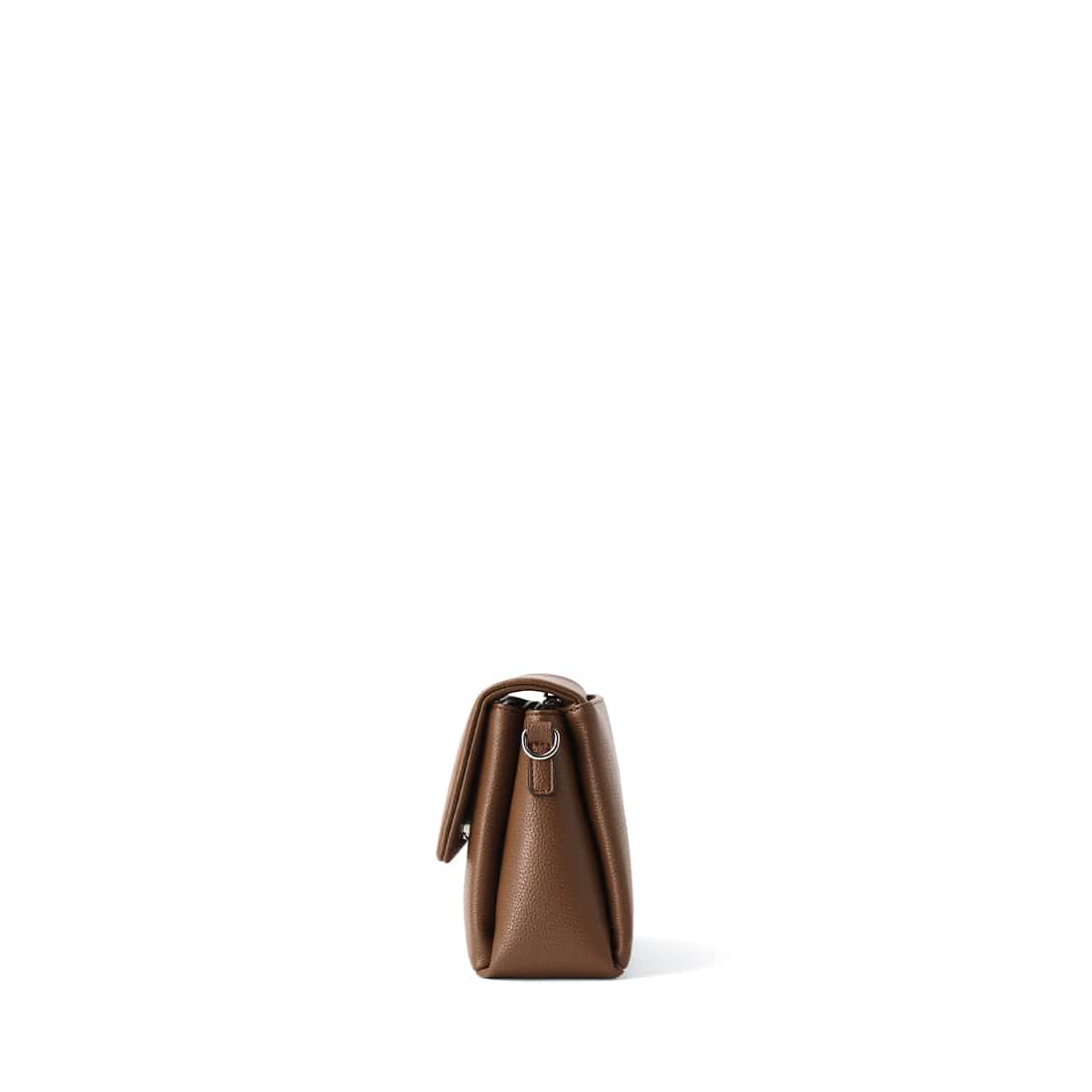 Le Judy – Sac à main bandoulière en cuir vegan hazelnut