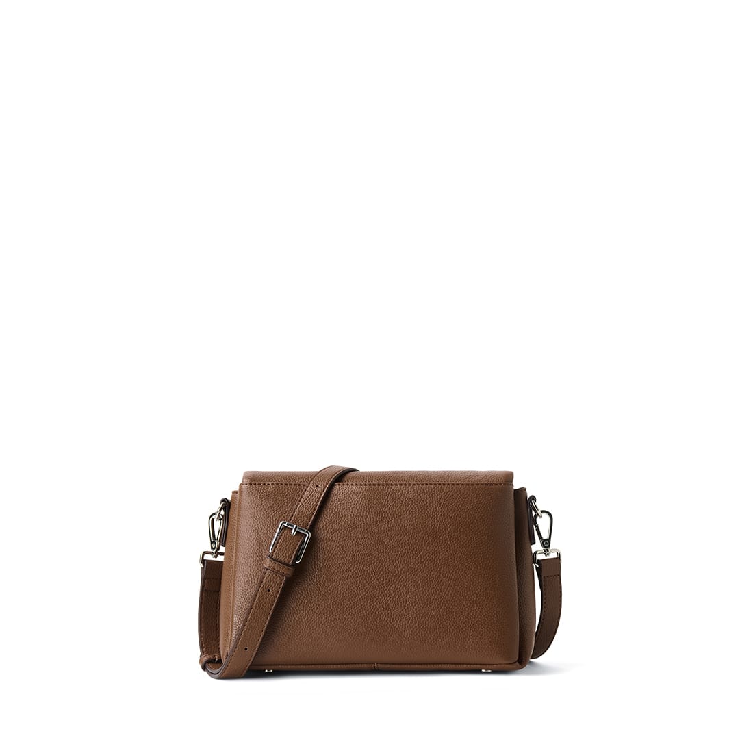 Le Judy – Sac à main bandoulière en cuir vegan hazelnut