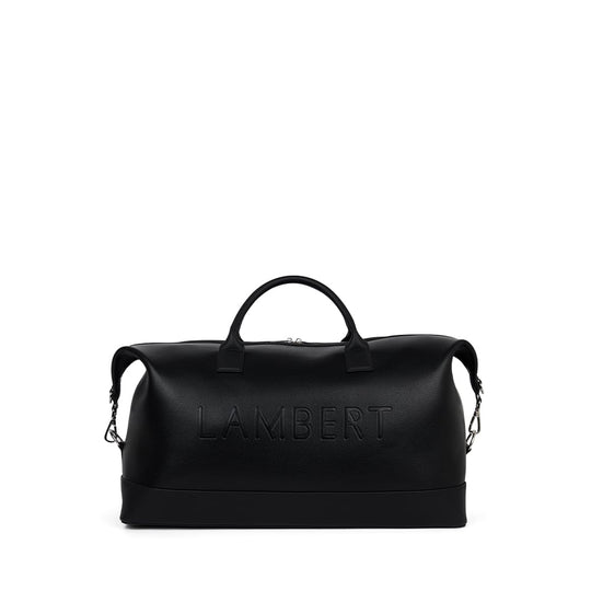 Le June - Sac de voyage fourre-tout en cuir vegan noir recyclé