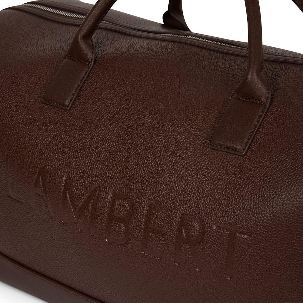 The June – Large Vegan Leather Travel Tote in Chocolate
