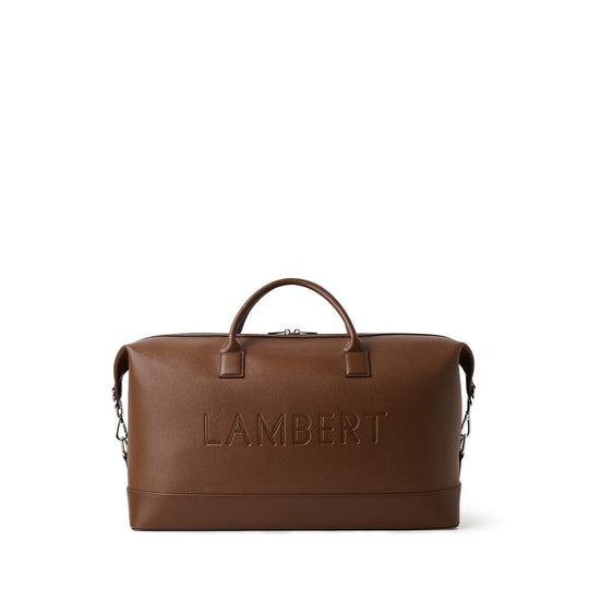 Le June - Sac de voyage fourre-tout en cuir vegan hazelnut