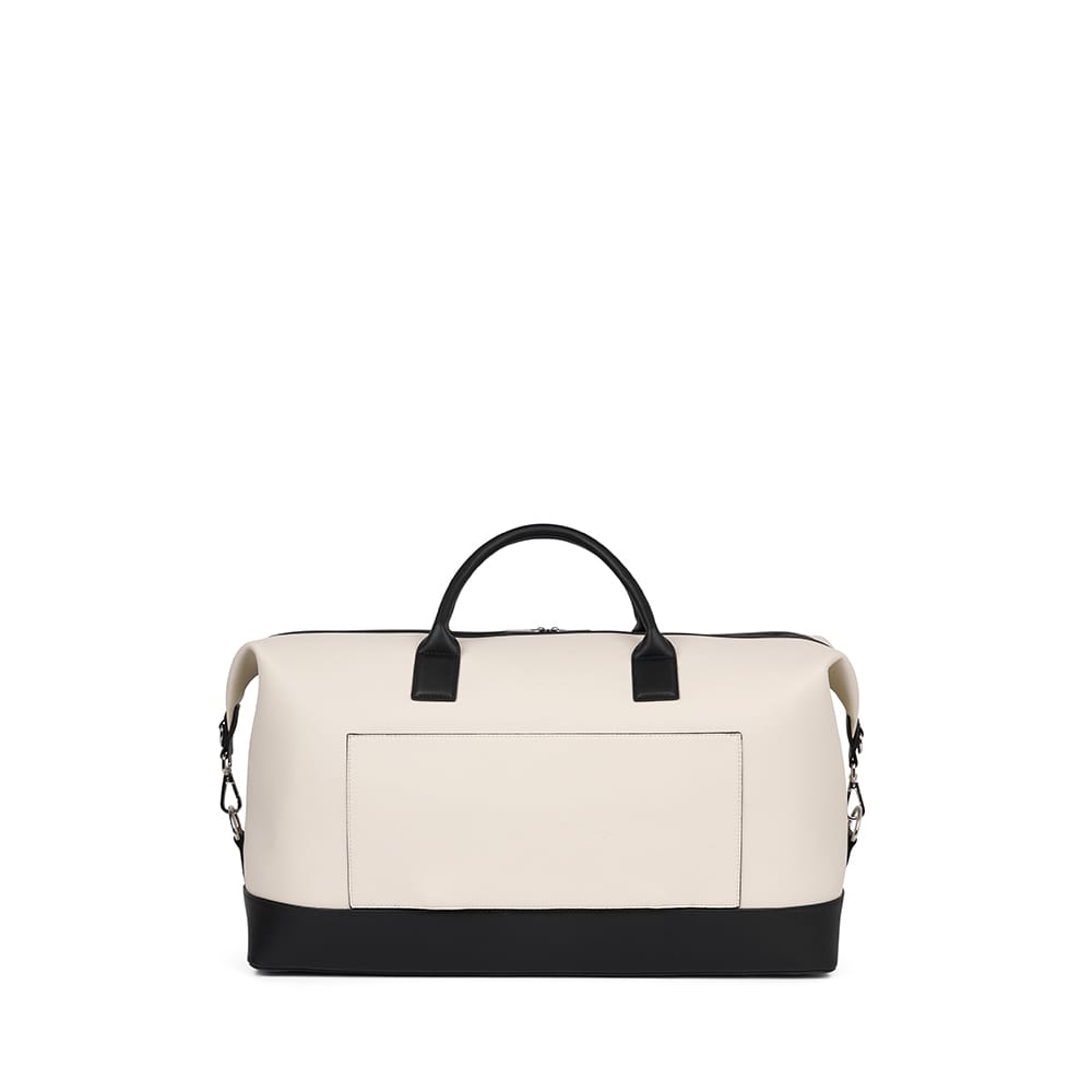 Le June - Sac de voyage fourre-tout en cuir vegan oyster mix