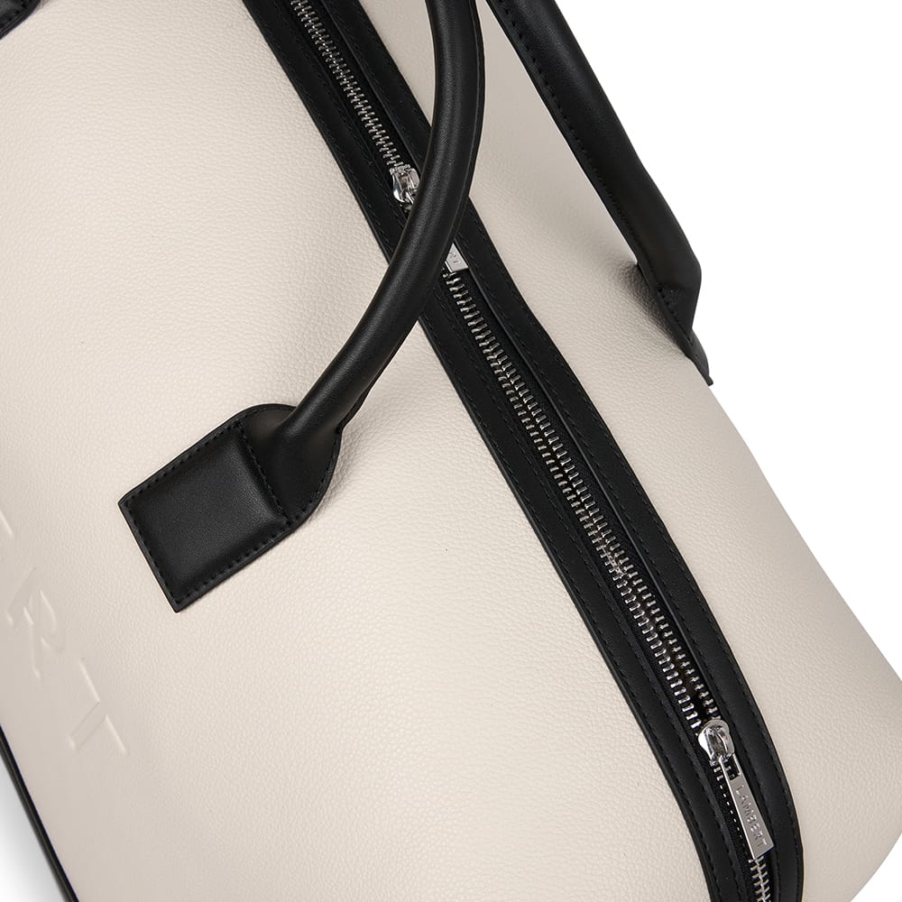 Le June - Sac de voyage fourre-tout en cuir vegan oyster mix